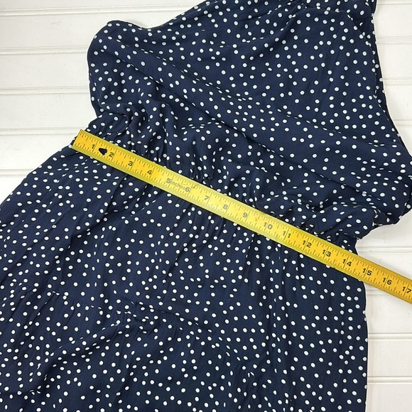 Pretty Garden navy polkadot halter sundress M - Picture 9 of 10